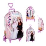Mochila 3D Frozen Elsa e Anna Disney Impermeável - Diplomata