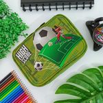 Estojo Box Estampado Verde Futebol - Daterra