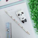 Lápis Grafite Panda nº2 com Borracha Colorido (Azul, Branco, Preto e Rosa) - Tilibra