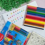 Lápis de Cor Colorpeps Star  com 24 lápis (18 Tradicionais + 6 Bicolor = 30 Cores) - Maped