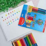 Lápis de Cor Colorpeps Star  com 24 lápis (18 Tradicionais + 6 Bicolor = 30 Cores) - Maped