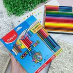 Lápis de Cor Colorpeps Star  com 24 lápis (18 Tradicionais + 6 Bicolor = 30 Cores) - Maped