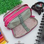 Estojo 3 em 1 Triplo Rosa Pink Lona - Daterra