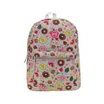 Mochila Escolar Donuts (Cinza) - Clio Style 