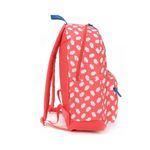 Mochila Stitch Vermelha Com Folhas Brancas - Luxcel