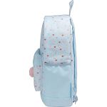 Mochila Escolar De Costas Académie Corações Metalizados Azul - Tilibra
