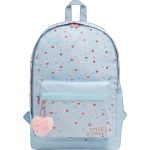 Mochila Escolar De Costas Académie Corações Metalizados Azul - Tilibra