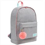 Mochila Escolar Académie Dots Cinza - Tilibra