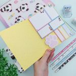 Kit Tili Notes Panda 8 Blocos Adesivos Decorados - Tilibra
