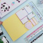 Kit Tili Notes Panda 8 Blocos Adesivos Decorados - Tilibra