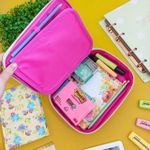 Estojo Box Académie Floral Verde Tom Pastel - Tilibra