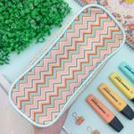 Estojo Duplo Grande Académie Sunshine Nude Tom Pastel - Tilibra