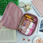 Estojo Box Académie Metalizado Rosé - Tilibra