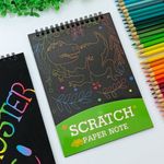 Caderno de Colorir Bloco Mágico Scratch Note com 10 Folhas - Yins