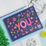 Caderno de Cartografia e Desenho Milimetrado D+ Feminino 96 folhas - Tilibra