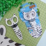 Tesoura Escolar Plástica Zoo Zebra 12 mm - Tilibra