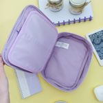 Estojo Lilás Box Happy - Tilibra