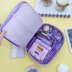 Estojo Lilás Box Happy - Tilibra