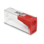 Apontador com Depósito Transparente Retângular Tradicional - Faber-Castell