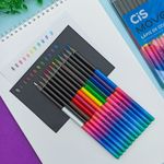 Lápis de Cor Triangular Cis Move 12 Cores - Cis