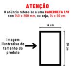 Caderno 1/4 Lunix Colorido Espiral Capa Dura 14 x 20 cm 80 Folhas - Tilibra