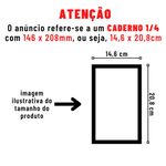 Caderno 1/4 Cursos Graduação Tamanho Pequeno 90 Folhas Espiral 14,6 x 20,8 cm - Valenetz