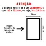 Caderno Brochura 1/4  Pautado Dino 96 Folhas - Panamericana