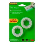 Fita Mágica Invisível Para Rótulos e Escrita 2 Rolos 12mm x 20m - 3M 