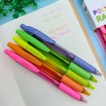 Kit com 5 Canetas Neon Esferográficas Retrátil Poly Radiant 0.7 mm - Faber-Castell