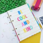 Caderno Colegial Argolado Be Nice LETRAS 160 Folhas 21 x 26 cm - Tilibra
