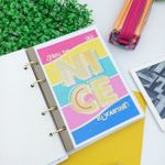 Caderno Colegial Argolado Be Nice LETRAS 160 Folhas 21 x 26 cm - Tilibra