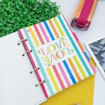 Caderno Colegial Argolado Be Nice LETRAS 160 Folhas 21 x 26 cm - Tilibra