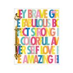 Caderno Colegial Argolado Be Nice LETRAS 160 Folhas 21 x 26 cm - Tilibra