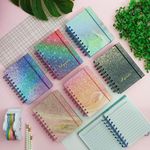 Agenda Permanente Colorida com Glitter 160 Folhas 10,4 x 14,2 cm - Interponte