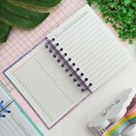 Agenda Permanente Colorida com Glitter 160 Folhas 10,4 x 14,2 cm - Interponte