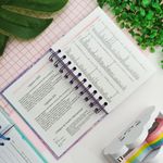 Agenda Permanente Colorida com Glitter 160 Folhas 10,4 x 14,2 cm - Interponte