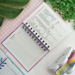 Agenda Permanente Colorida com Glitter 160 Folhas 10,4 x 14,2 cm - Interponte