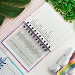 Agenda Permanente Colorida com Glitter 160 Folhas 10,4 x 14,2 cm - Interponte