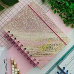Agenda Permanente Colorida com Glitter 160 Folhas 10,4 x 14,2 cm - Interponte