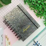 Agenda Permanente Colorida com Glitter 160 Folhas 10,4 x 14,2 cm - Interponte