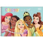 Caderno Cartografia e Desenho Princesas 20 x 28,7 cm 80 Folhas - Tilibra