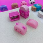 Apontador com Depósito e Borracha Bichinhos (Macaco, Panda, Porco e Urso) - Yins