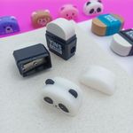 Apontador com Depósito e Borracha Bichinhos (Macaco, Panda, Porco e Urso) - Yins