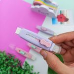 Borracha Retrátil com Vassoura (Lilás e Rosa) - Yins 