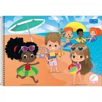 Caderno Espiral Capa Dura Meia Pauta Sapeca 40 Folhas - Tilibra
