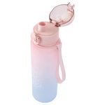 Garrafa Plástica 700 ml Colorida Degradê com Adesivos – Weeze