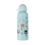 Garrafa Alumínio 500 ml Pets Cachorros e Gatos (Azul Claro, Branco, Lilás e Verde) - Weeze