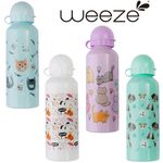 Garrafa Alumínio 500 ml Pets Cachorros e Gatos (Azul Claro, Branco, Lilás e Verde) - Weeze