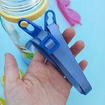 Garrafa Plástica 650 ml Infantil Estampada com Canudo de Silicone (Leão, Elefante, Trator e Unicórnio) - Interponte