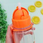 Garrafa Plástica 450 ml Infantil Estampada (Elefante, Girafa, Leão e Macaco) - Weeze